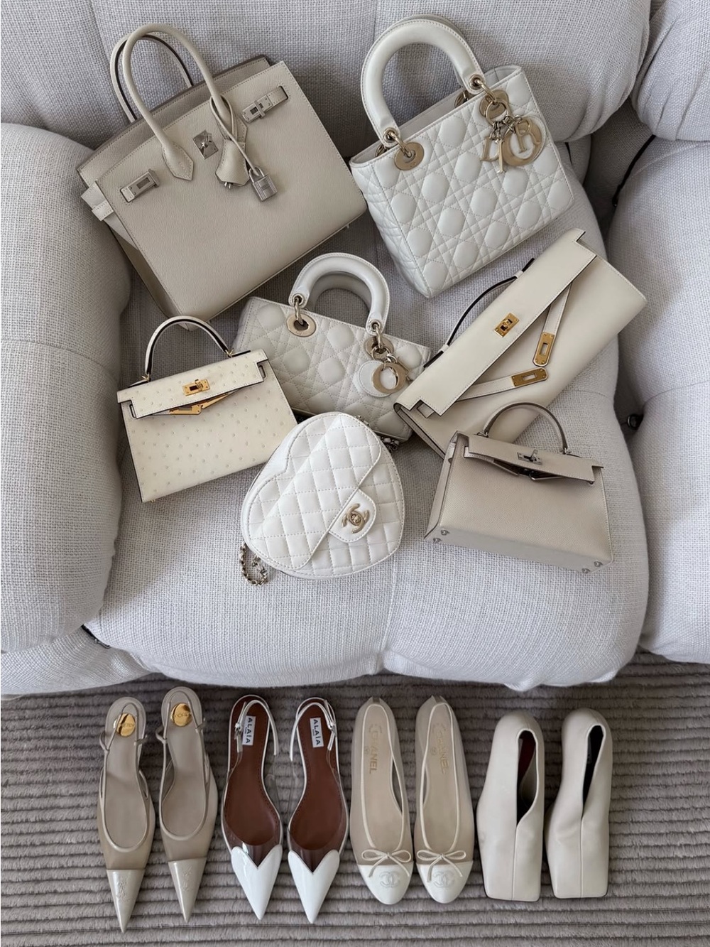 Chanel 26P Ivory Mesh Flats | Size 37 - Picture 5 of 16